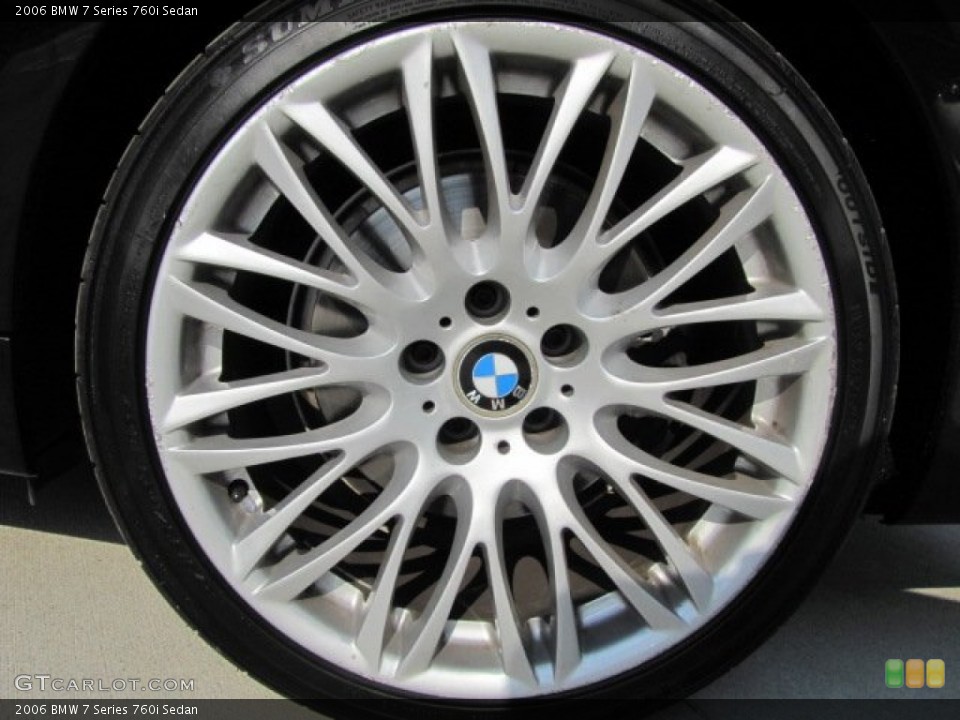 2006 BMW 7 Series 760i Sedan Wheel and Tire Photo #71264434