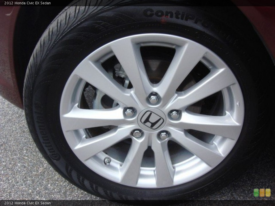 2012 Honda Civic EX Sedan Wheel and Tire Photo #71278468