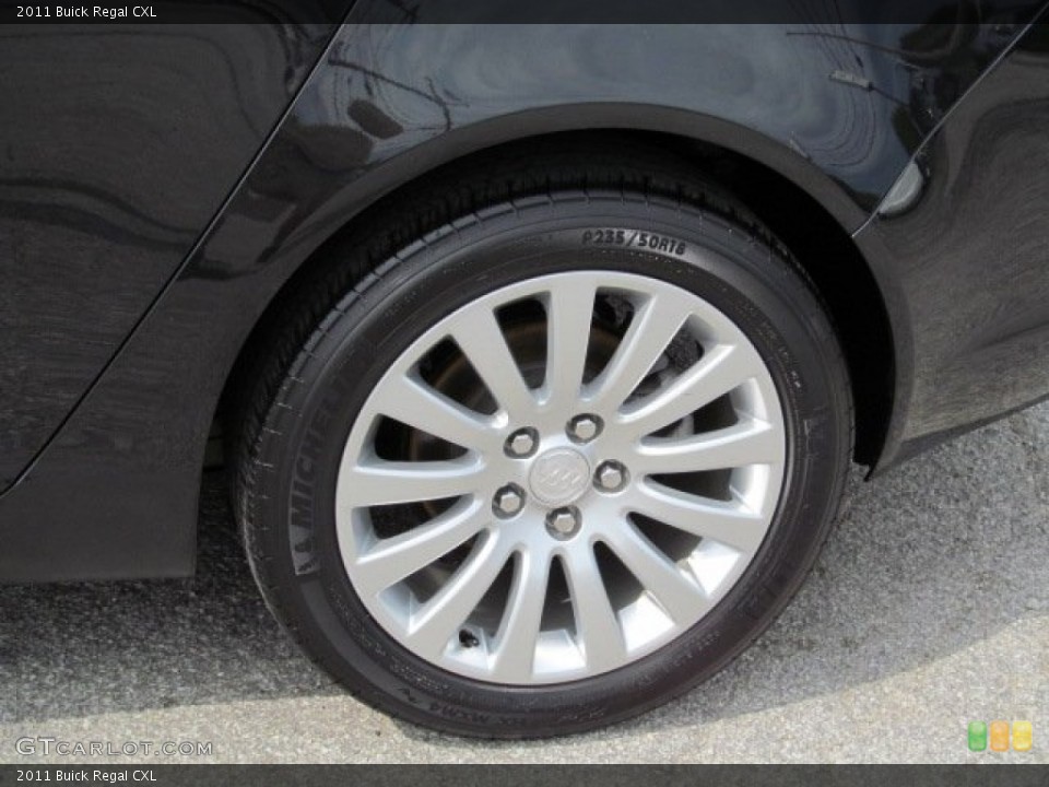 2011 Buick Regal CXL Wheel and Tire Photo #71282289