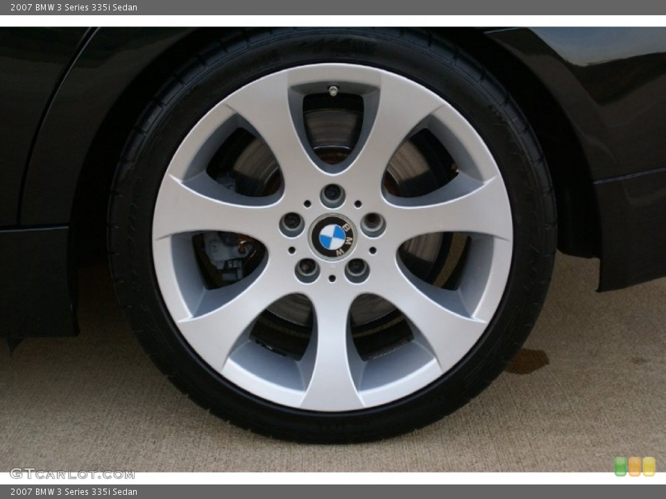 2007 BMW 3 Series 335i Sedan Wheel and Tire Photo #71342808