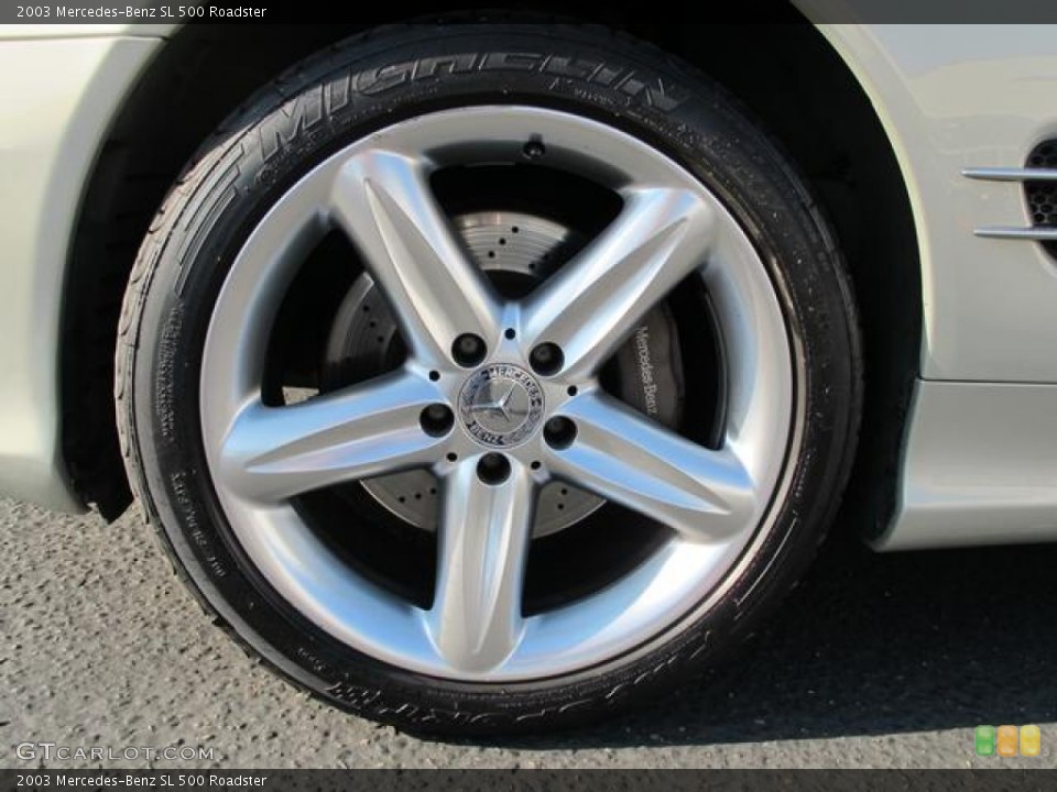 2003 Mercedes-Benz SL 500 Roadster Wheel and Tire Photo #71366144