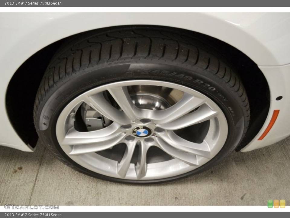 2013 BMW 7 Series 750Li Sedan Wheel and Tire Photo #71373034