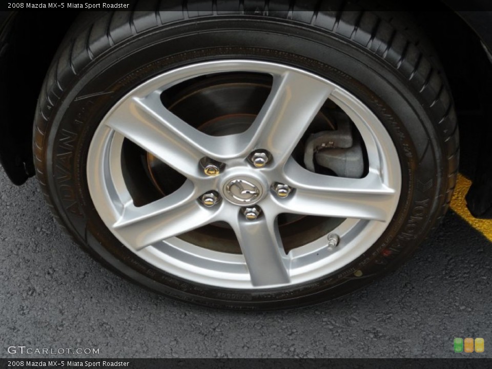 2008 Mazda MX-5 Miata Sport Roadster Wheel and Tire Photo #71378092