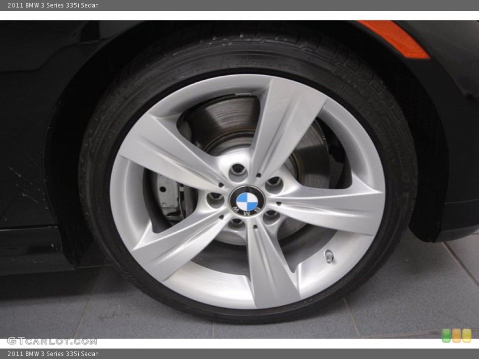 2011 BMW 3 Series 335i Sedan Wheel and Tire Photo #71389030