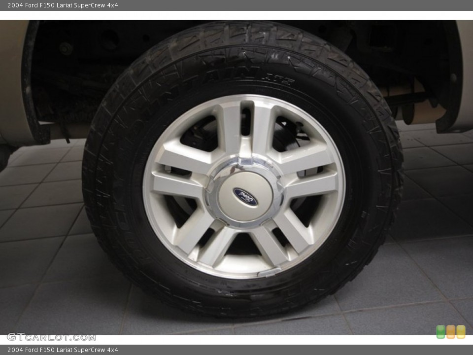 2004 Ford F150 Lariat SuperCrew 4x4 Wheel and Tire Photo #71390540
