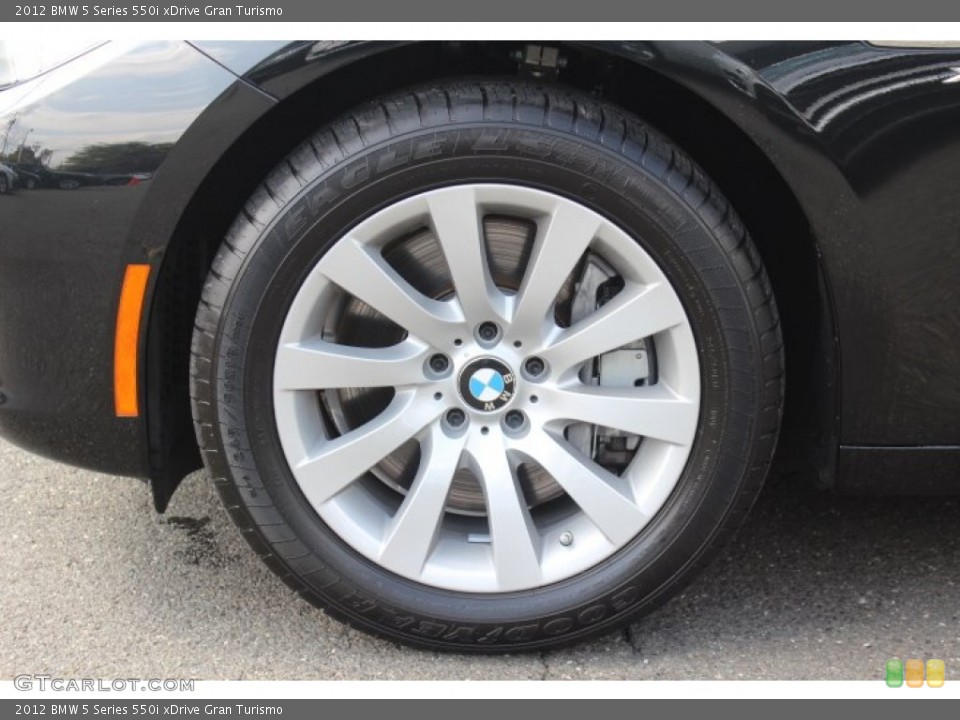 2012 BMW 5 Series 550i xDrive Gran Turismo Wheel and Tire Photo #71399746