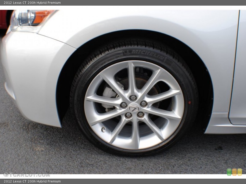 2012 Lexus CT 200h Hybrid Premium Wheel and Tire Photo #71407858
