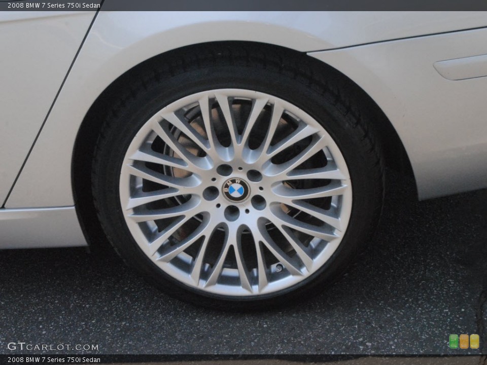 2008 BMW 7 Series 750i Sedan Wheel and Tire Photo #71410480