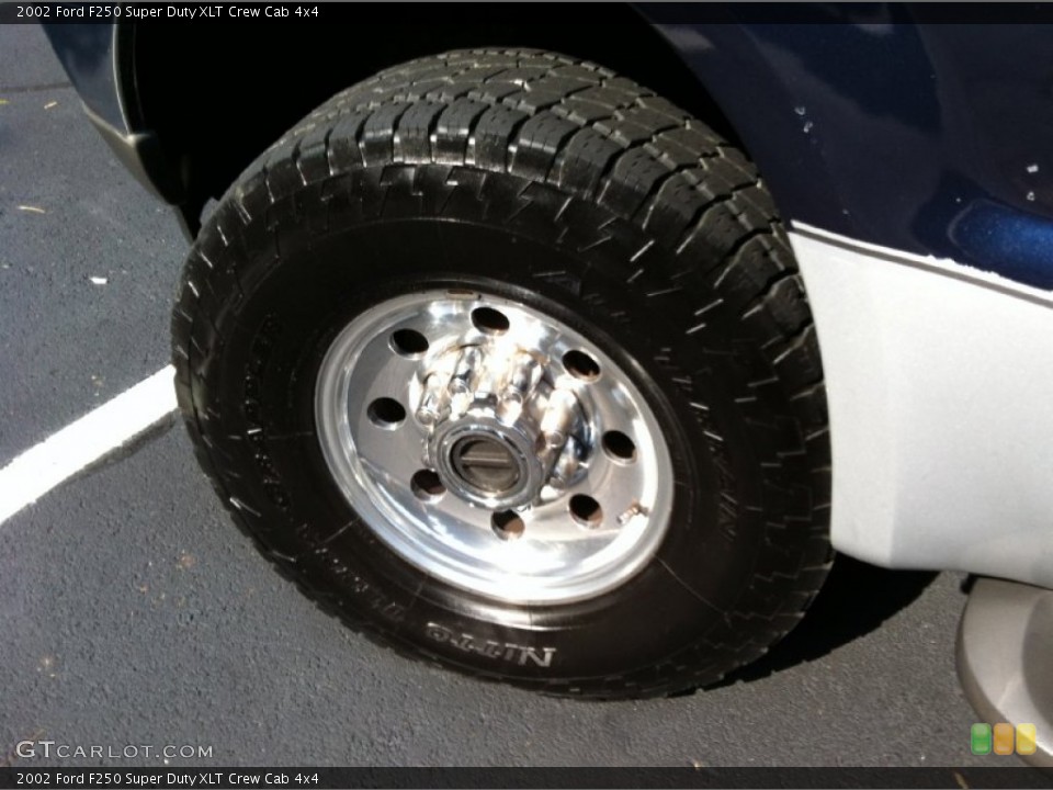 2002 Ford F250 Super Duty XLT Crew Cab 4x4 Wheel and Tire Photo #71418856