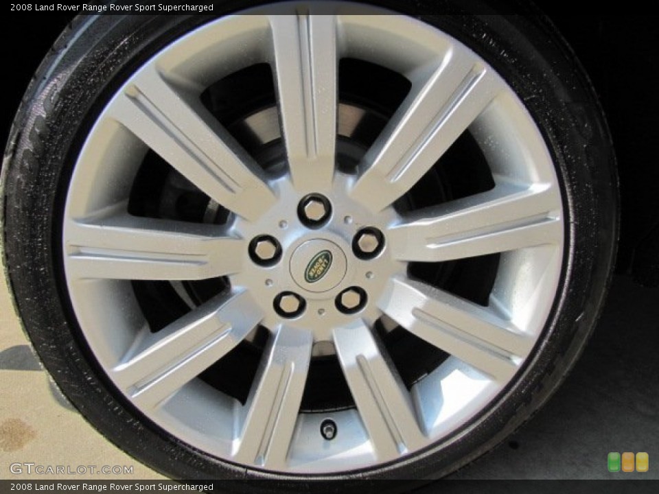2008 Land Rover Range Rover Sport Supercharged Wheel and Tire Photo #71421022