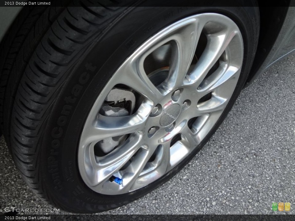 2013 Dodge Dart Limited Wheel and Tire Photo #71422390