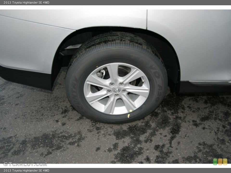 2013 Toyota Highlander SE 4WD Wheel and Tire Photo #71423338