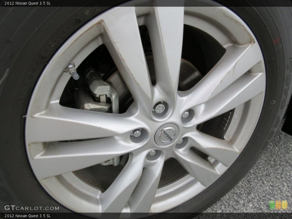 2012 Nissan Quest 3.5 SL Wheel and Tire Photo #71458286