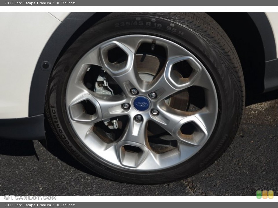 2013 Ford Escape Titanium 2.0L EcoBoost Wheel and Tire Photo #71483252