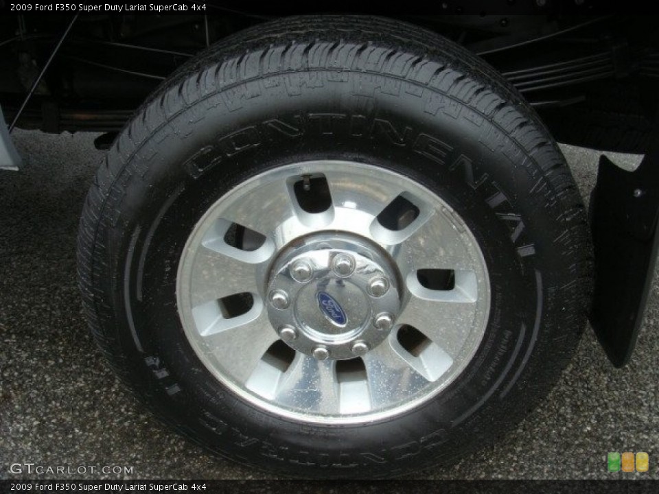 2009 Ford F350 Super Duty Lariat SuperCab 4x4 Wheel and Tire Photo #71483615
