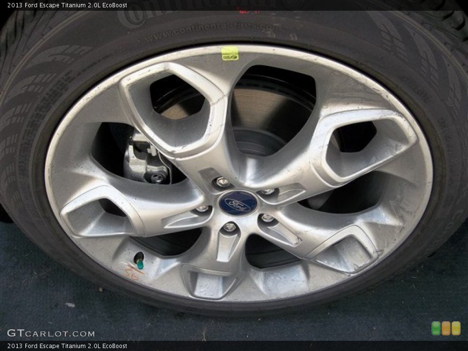 2013 Ford Escape Titanium 2.0L EcoBoost Wheel and Tire Photo #71502496