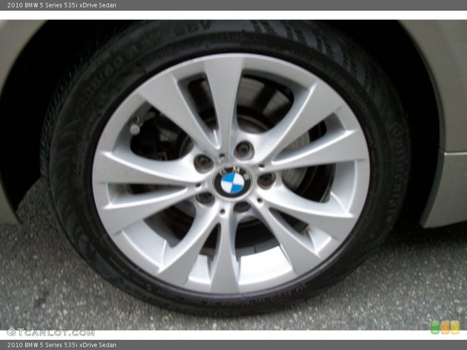 2010 BMW 5 Series 535i xDrive Sedan Wheel and Tire Photo #71507342