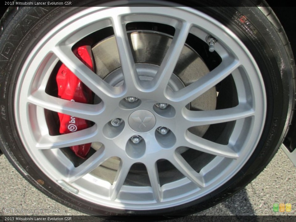 2013 Mitsubishi Lancer Evolution GSR Wheel and Tire Photo #71510555