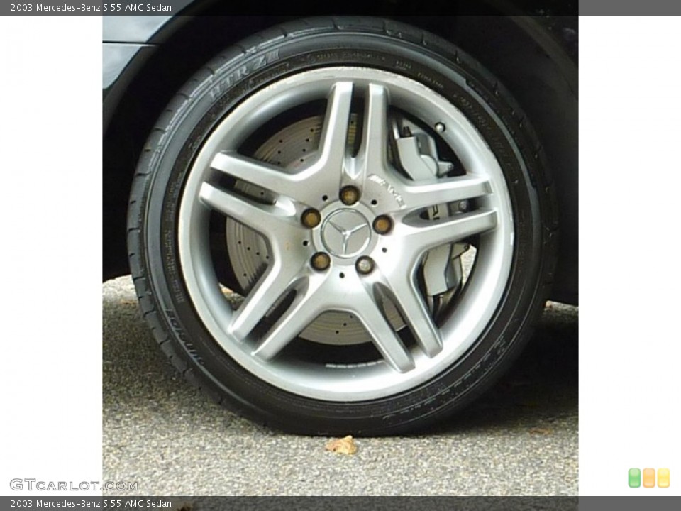 2003 Mercedes-Benz S 55 AMG Sedan Wheel and Tire Photo #71521287