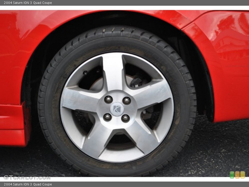 2004 Saturn ION 3 Quad Coupe Wheel and Tire Photo #71533900