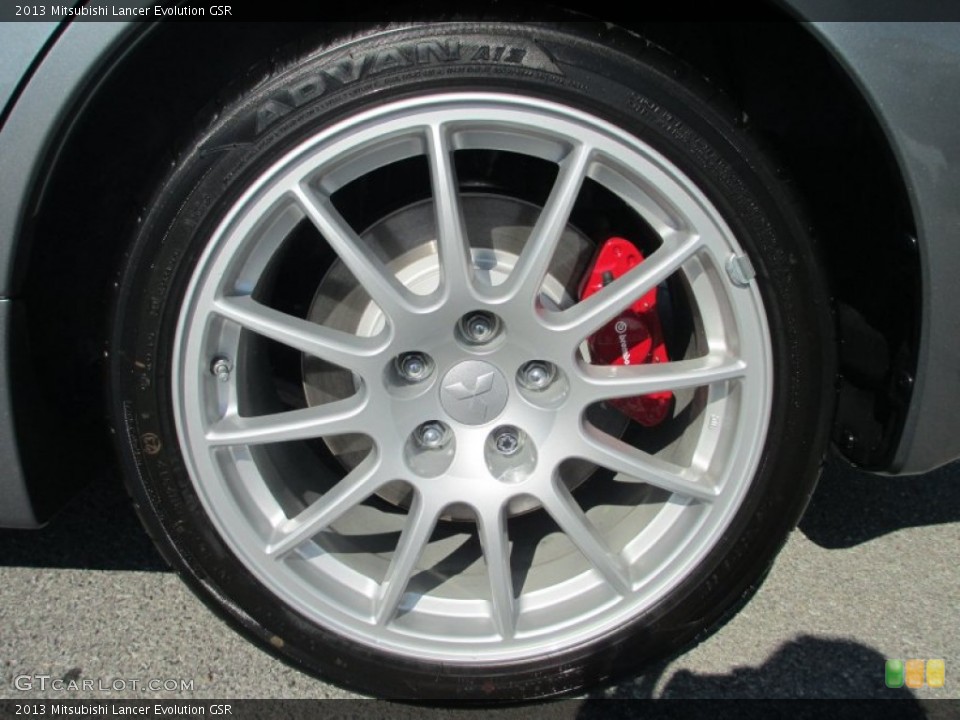 2013 Mitsubishi Lancer Evolution GSR Wheel and Tire Photo #71538670