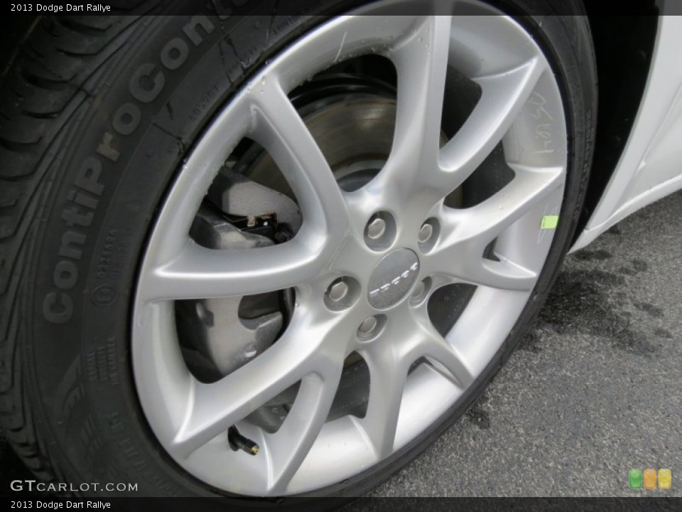 2013 Dodge Dart Rallye Wheel and Tire Photo #71543957