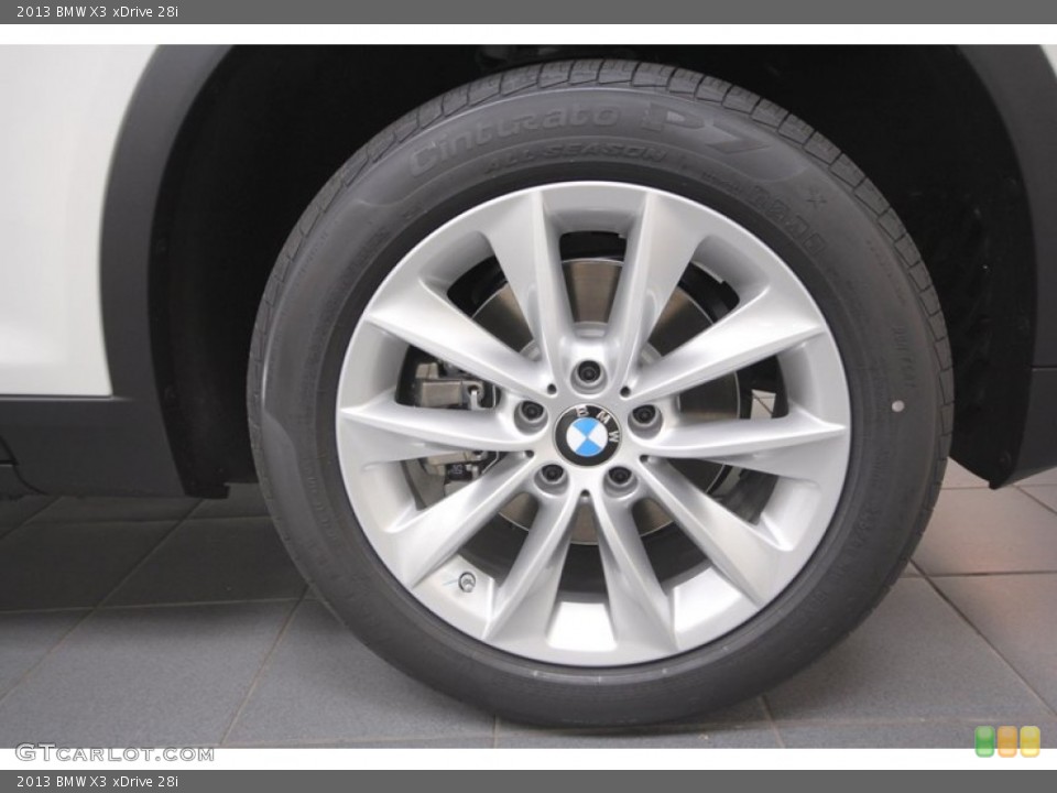 2013 BMW X3 xDrive 28i Wheel and Tire Photo #71554633