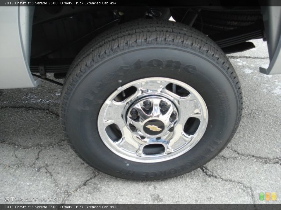 2013 Chevrolet Silverado 2500HD Work Truck Extended Cab 4x4 Wheel and Tire Photo #71556049