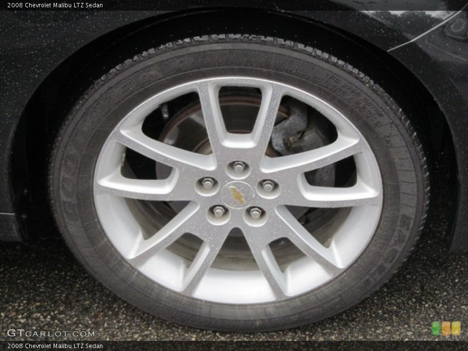 2008 Chevrolet Malibu LTZ Sedan Wheel and Tire Photo #71578286