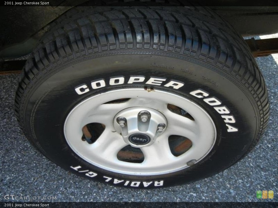 2001 Jeep Cherokee Sport Wheel and Tire Photo #71587340