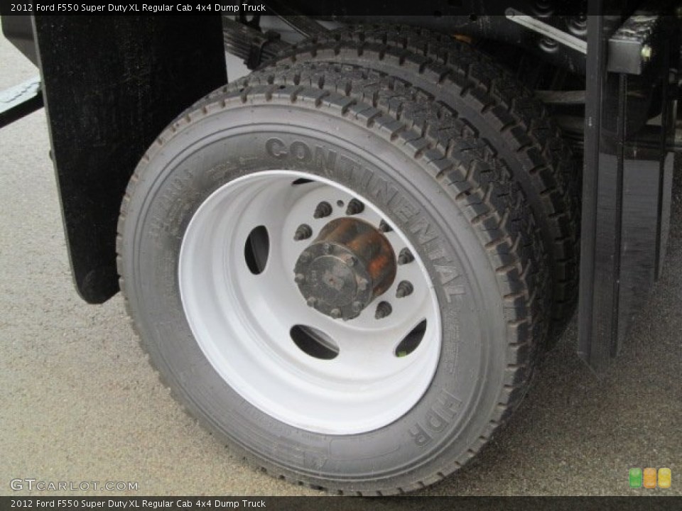 2012 Ford F550 Super Duty XL Regular Cab 4x4 Dump Truck Wheel and Tire Photo #71601735