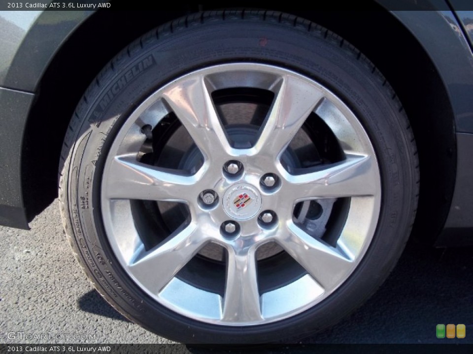 2013 Cadillac ATS 3.6L Luxury AWD Wheel and Tire Photo #71606073