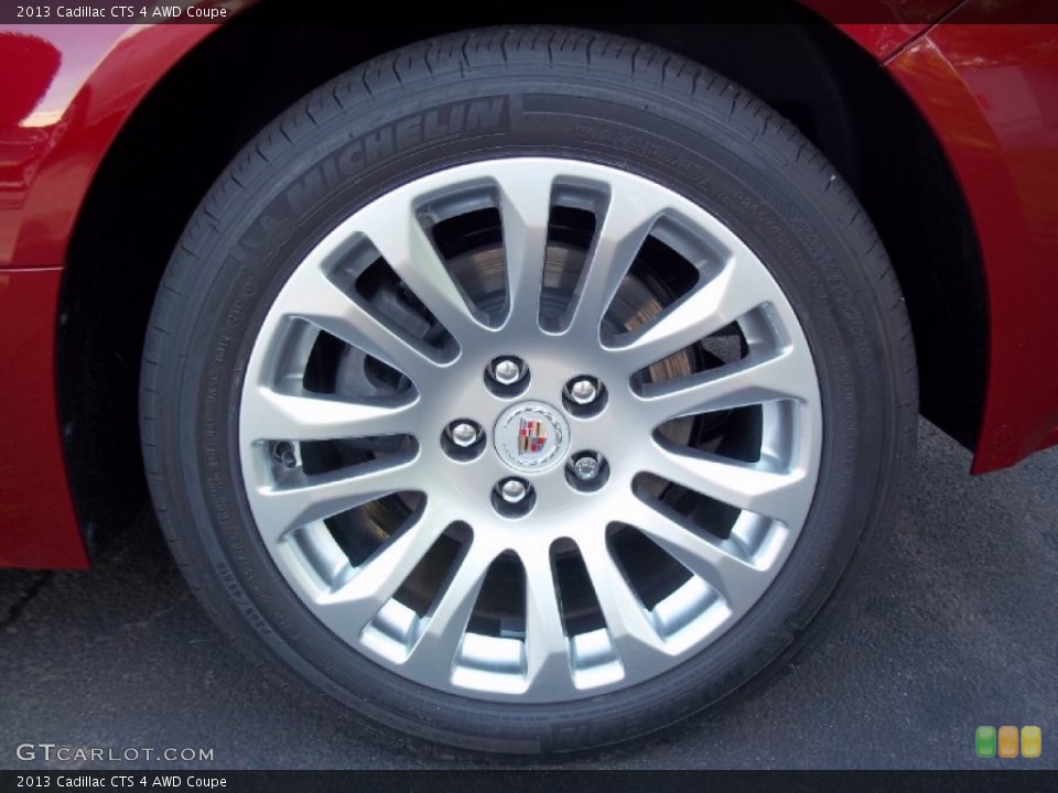 2013 Cadillac CTS 4 AWD Coupe Wheel and Tire Photo #71606214