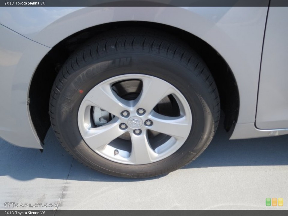 2013 Toyota Sienna V6 Wheel and Tire Photo #71607912