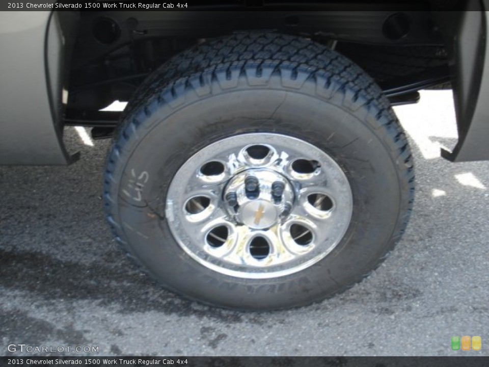 2013 Chevrolet Silverado 1500 Work Truck Regular Cab 4x4 Wheel and Tire Photo #71626706