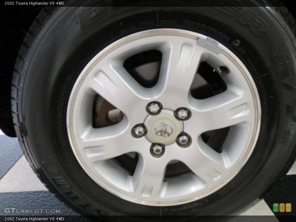 2002 Toyota Highlander V6 4WD Wheel and Tire Photo #71631073
