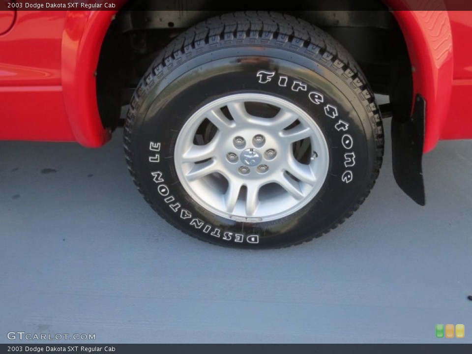 2003 Dodge Dakota SXT Regular Cab Wheel and Tire Photo #71653036