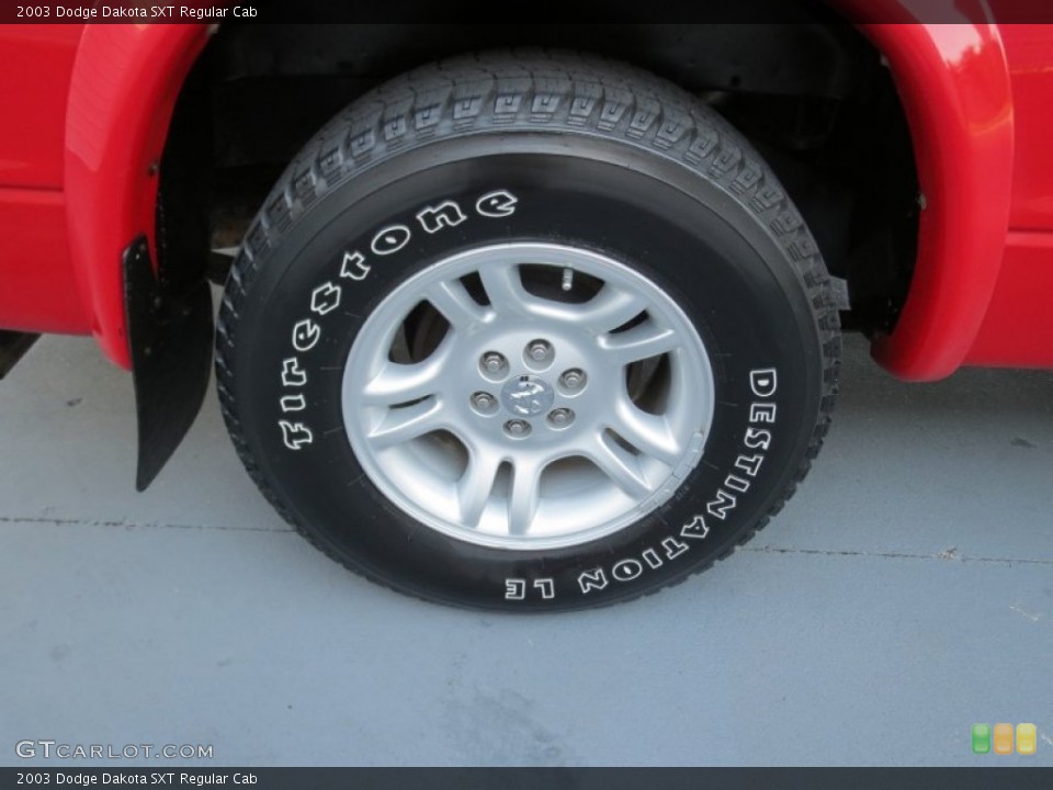 2003 Dodge Dakota SXT Regular Cab Wheel and Tire Photo #71653044