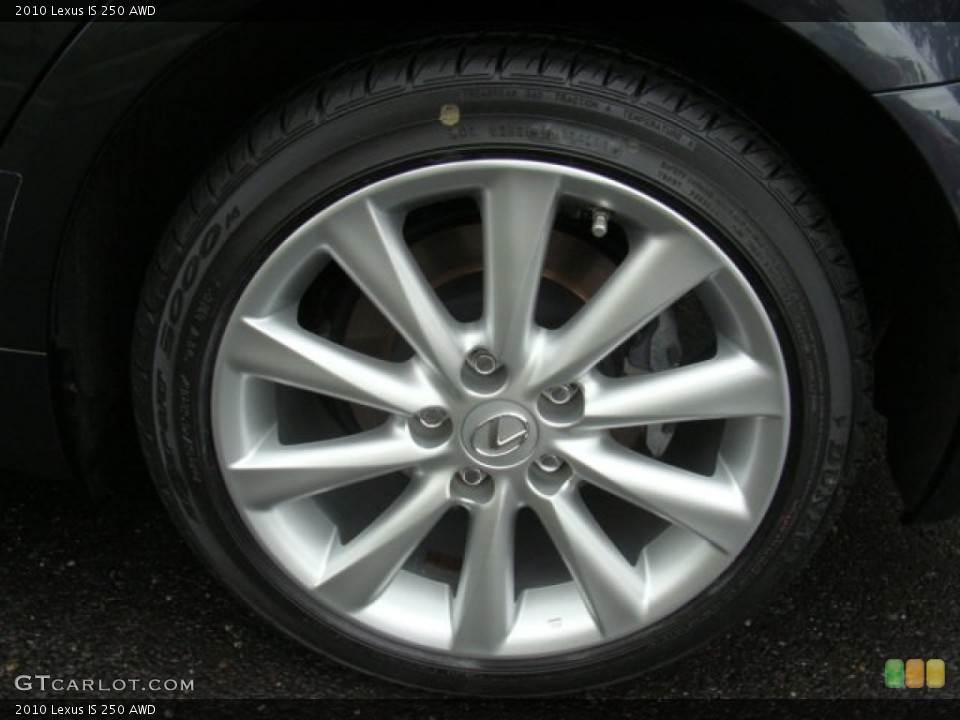 2010 Lexus IS 250 AWD Wheel and Tire Photo #71655295