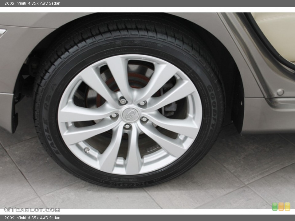 2009 Infiniti M 35x AWD Sedan Wheel and Tire Photo #71665240