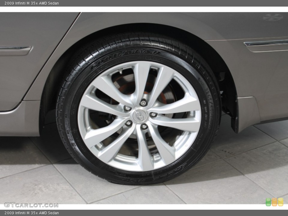 2009 Infiniti M 35x AWD Sedan Wheel and Tire Photo #71665252