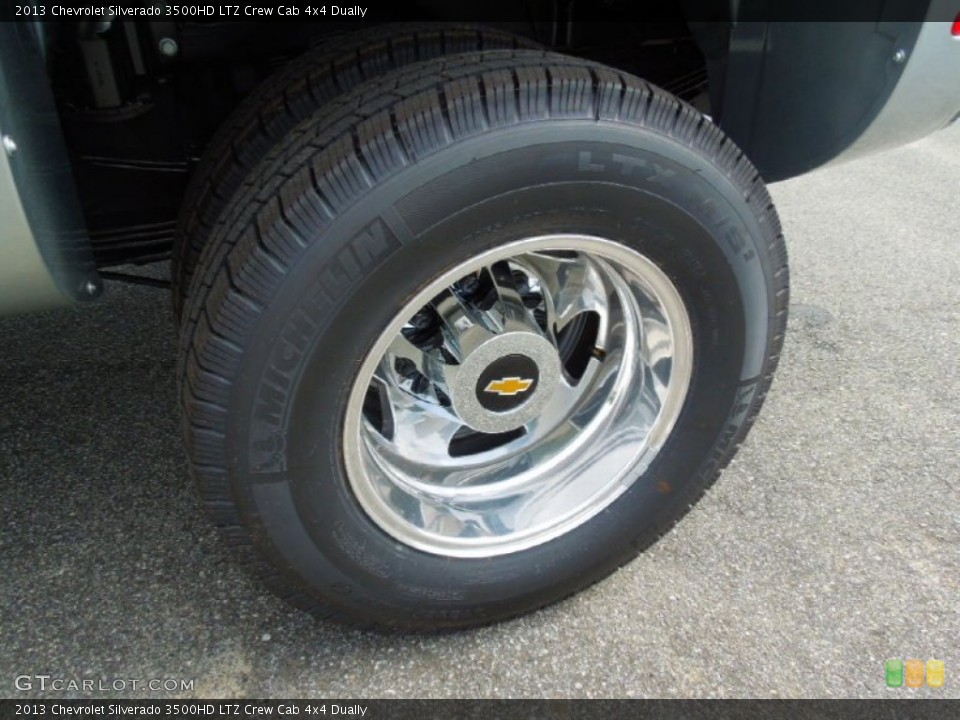 2013 Chevrolet Silverado 3500HD LTZ Crew Cab 4x4 Dually Wheel and Tire Photo #71672860