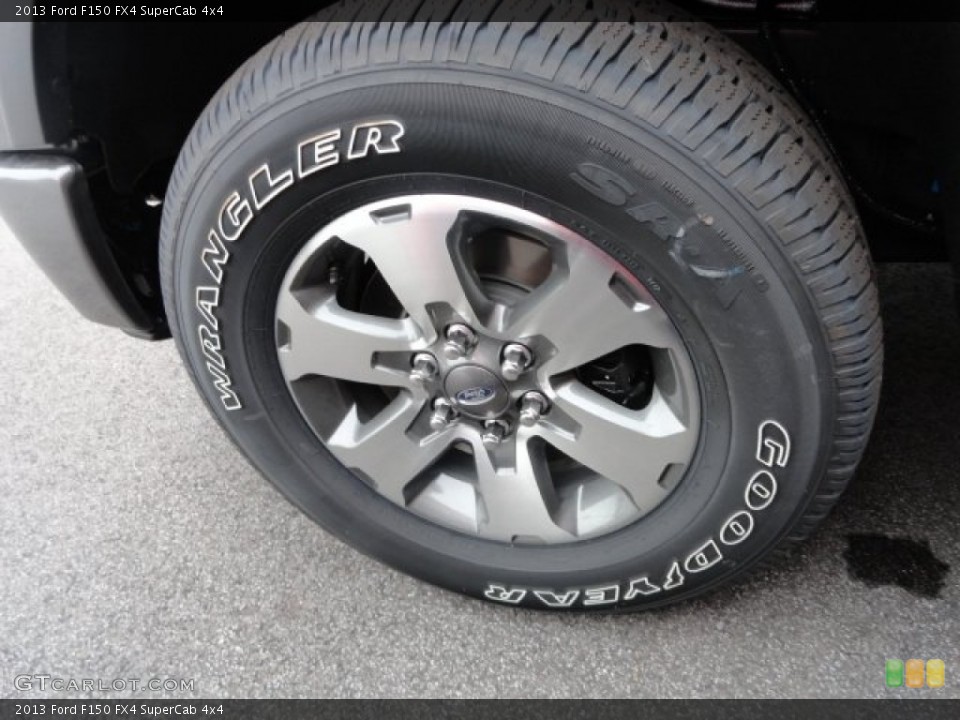 2013 Ford F150 FX4 SuperCab 4x4 Wheel and Tire Photo #71681503