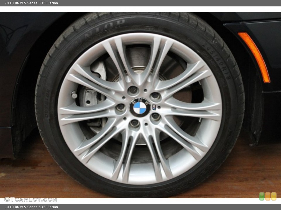 2010 BMW 5 Series 535i Sedan Wheel and Tire Photo #71703043