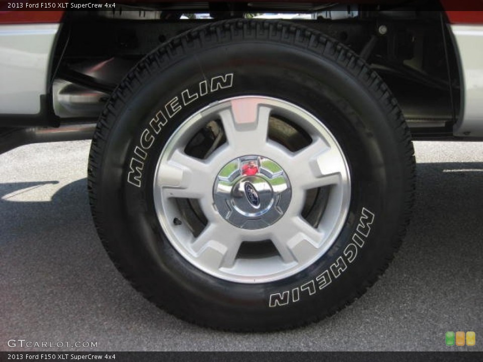 2013 Ford F150 XLT SuperCrew 4x4 Wheel and Tire Photo #71705357