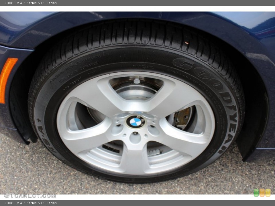 2008 BMW 5 Series 535i Sedan Wheel and Tire Photo #71718517