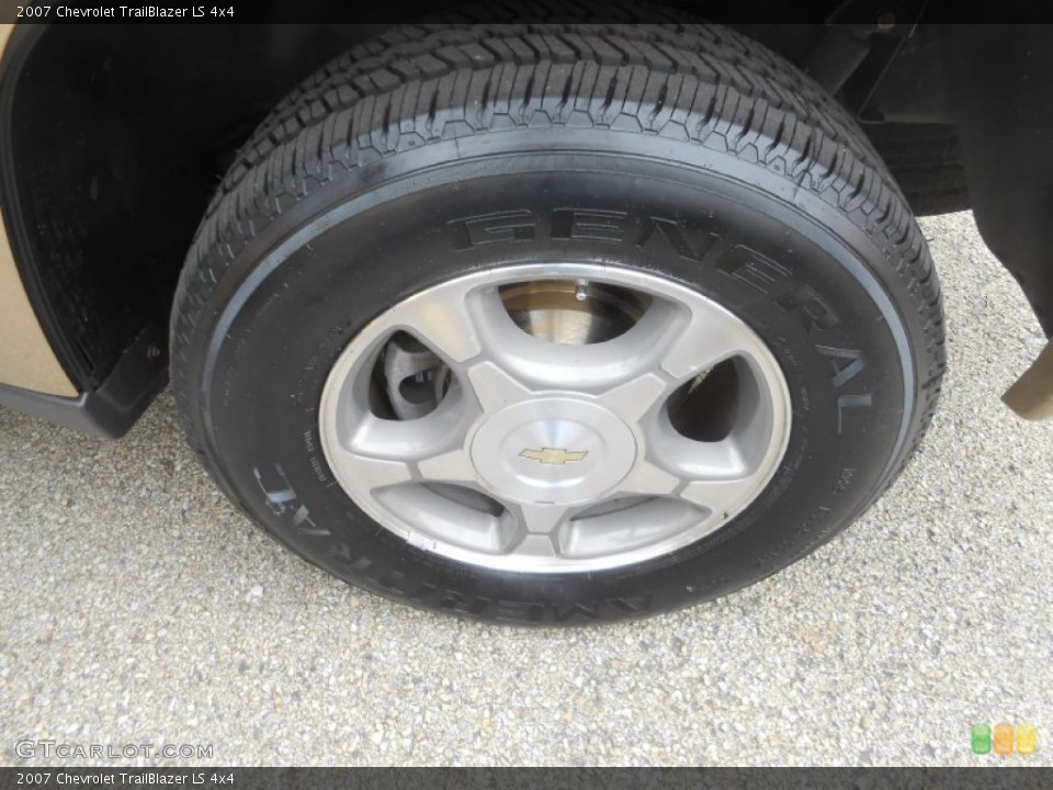 2007 Chevrolet TrailBlazer LS 4x4 Wheel and Tire Photo #71725144
