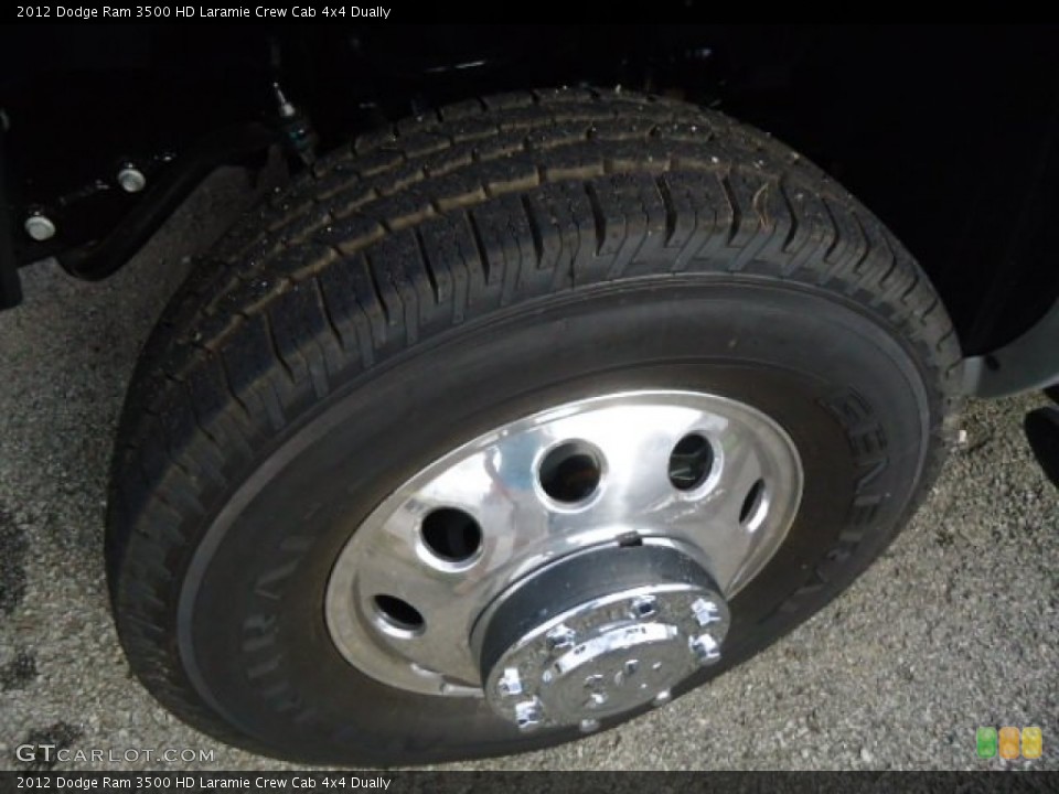 2012 Dodge Ram 3500 HD Laramie Crew Cab 4x4 Dually Wheel and Tire Photo #71728412