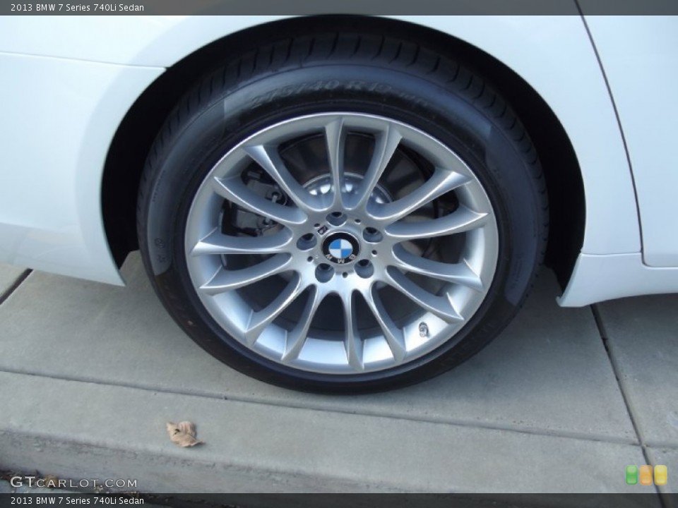 2013 BMW 7 Series 740Li Sedan Wheel and Tire Photo #71760945