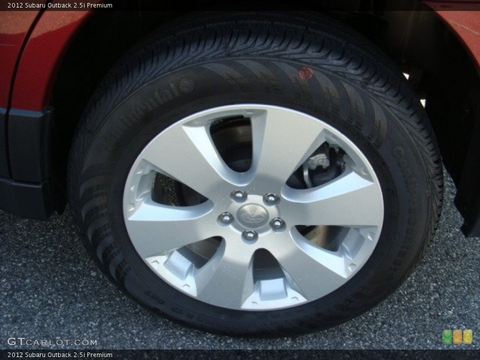 2012 Subaru Outback 2.5i Premium Wheel and Tire Photo #71775405